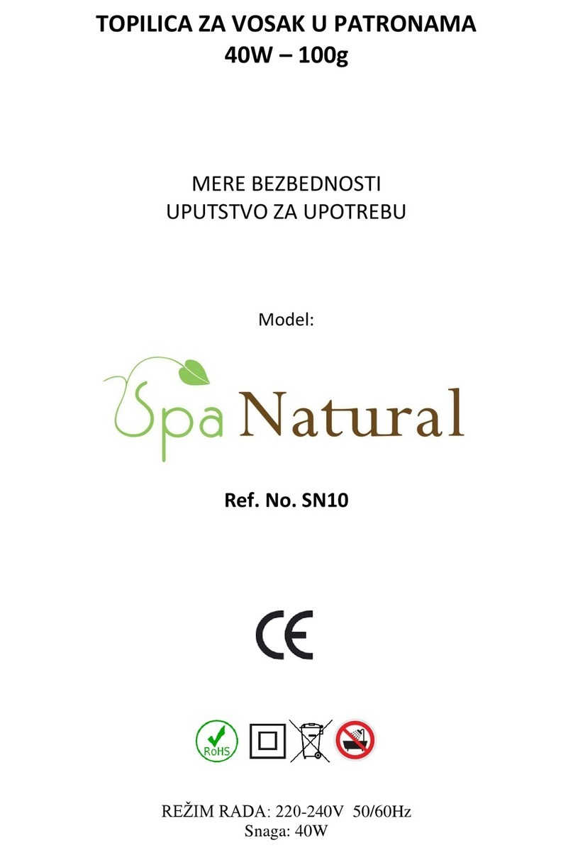 Spa Natural SN10 manual