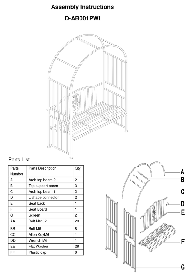 Sunjoy D-AB001PWI User manual Sunjoy D-AB001PWI User manual