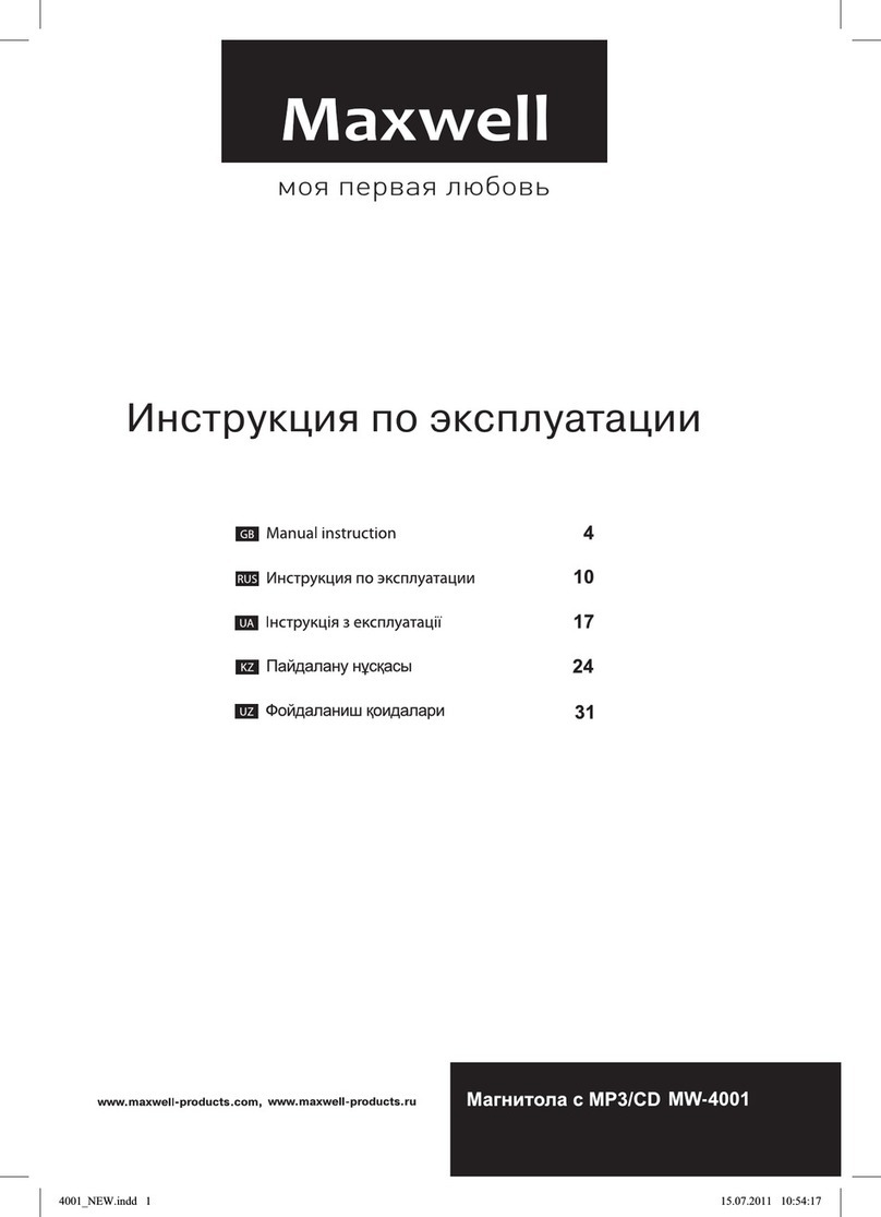 Maxwell MW-4001 instruction manual