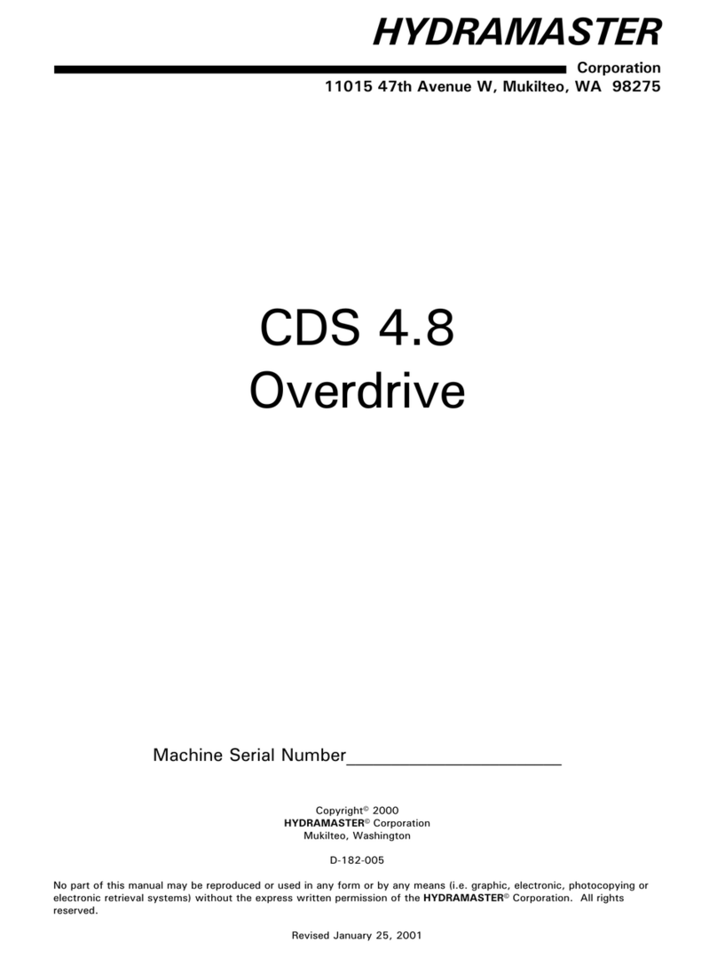HydraMaster CDS 4.8 manual
