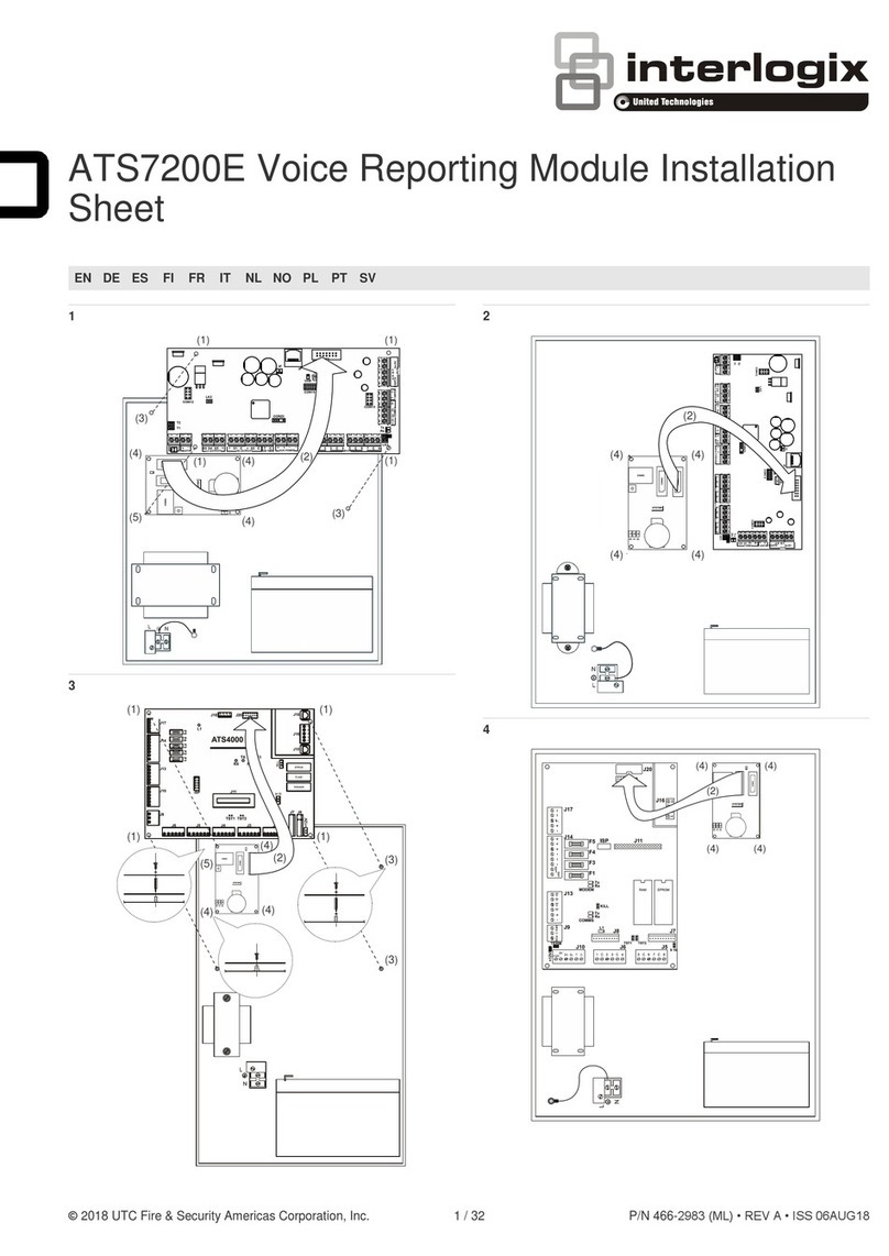 Interlogix ATS7200E Installation sheet