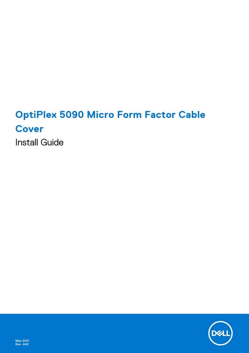 Dell OptiPlex 5090 Micro Form Factor Cable Cover User manual