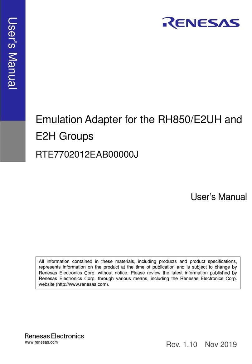 Renesas RTE7702012EAB00000J User manual