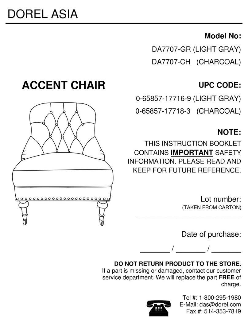 Dorel Asia DA7707-GR User manual Dorel Asia DA7707-GR User manual