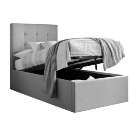 Happy Beds Candy 3FT Fabric Ottoman Bed User manual