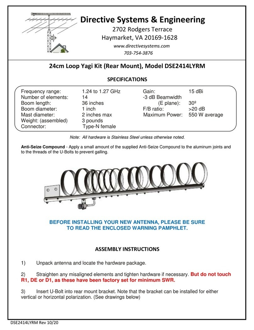Directive Systems & Engineering DSE2414LYRM Assembly instructions Directive Systems & Engineering DSE2414LYRM Assembly instructions