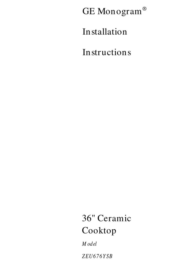 GE ZEU676YSB User manual