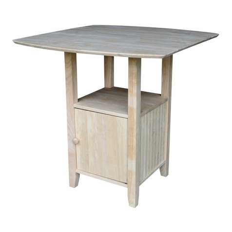 Unfinished Furniture of Wilmington T-3638DPG Assembly instructions
