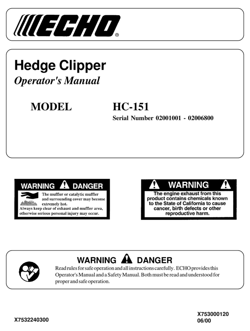 Echo 02006800 Operator's manual