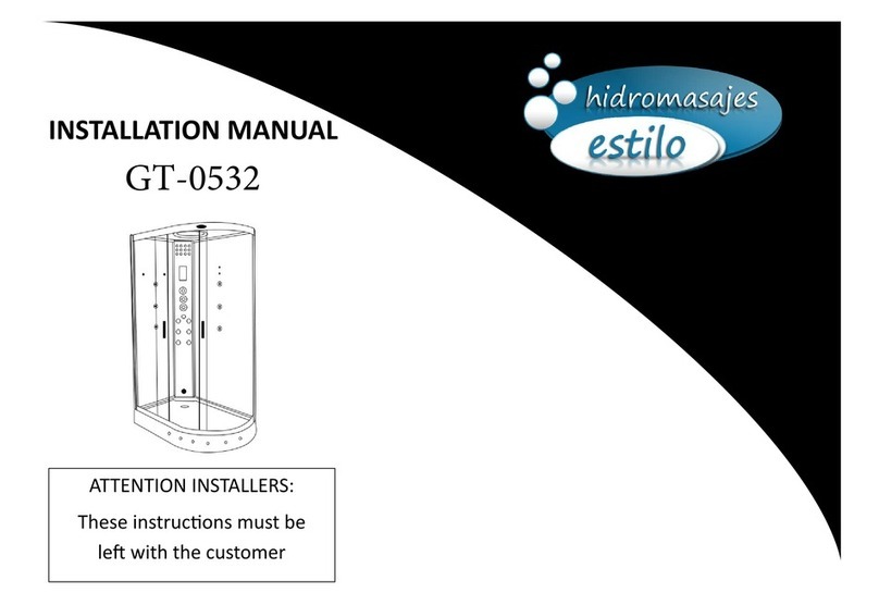 Hidromasajes Estilo GT-0532 installation manual