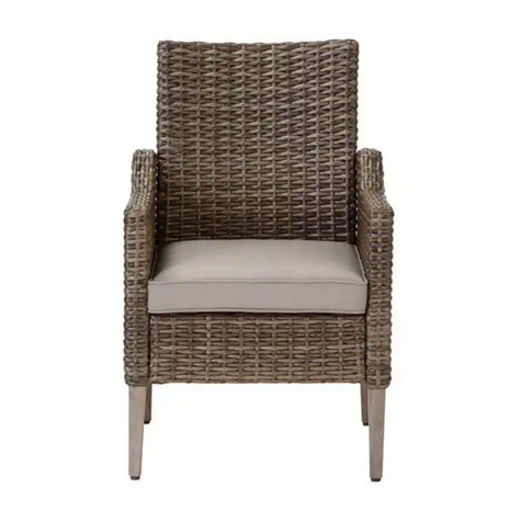 HAMPTON BAY ROCK CLIFF STEEL WICKER FRS81146-2PKB User manual