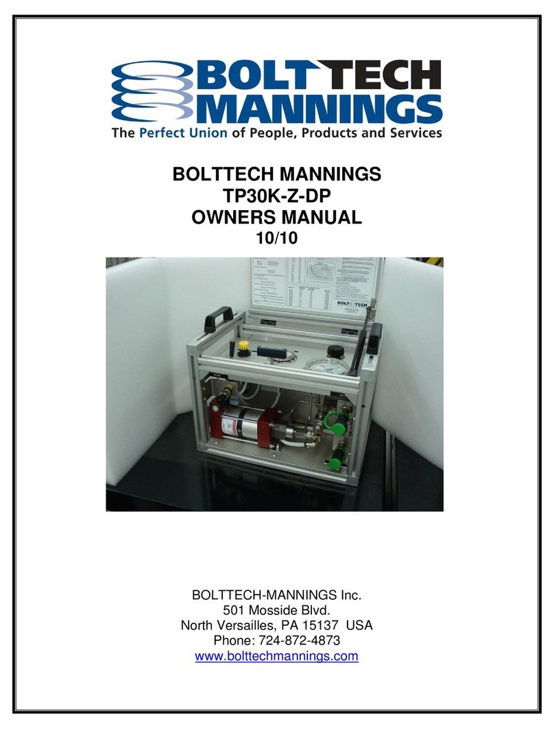 Bolttech-Mannings TP30K-Z-DP owner's manual