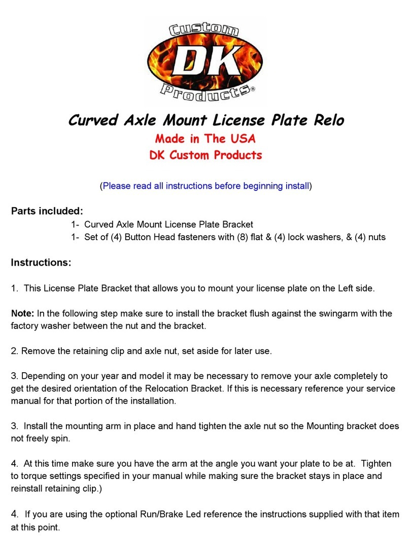 DK Custom DK-LPR-AX-CRV-22 User manual