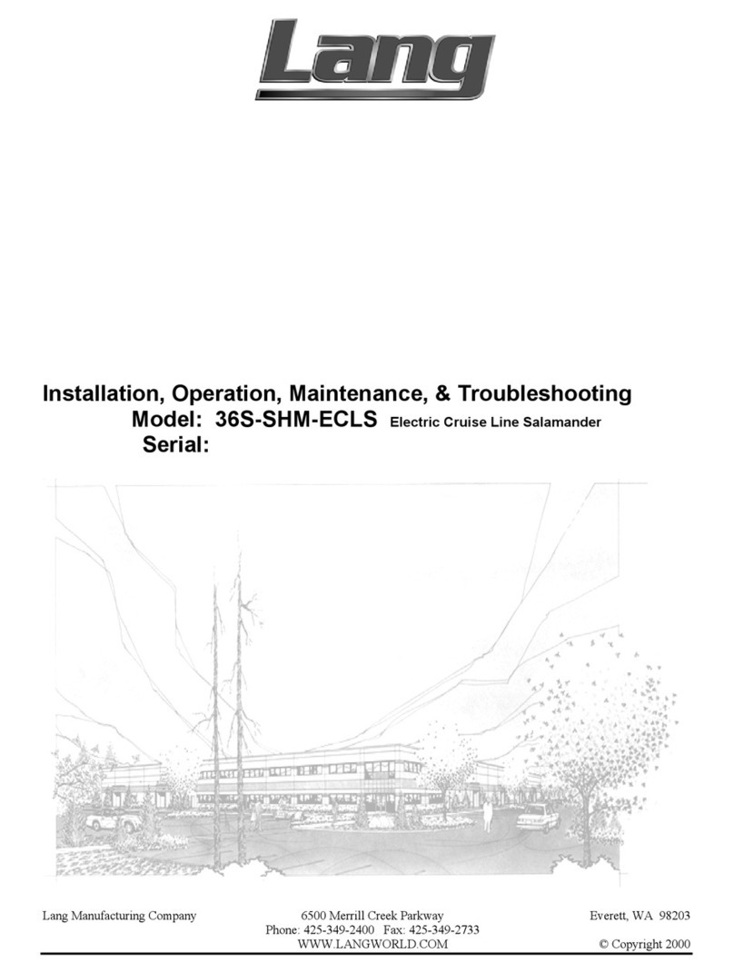 Lang 36S-SHM-ECLS Operating instructions