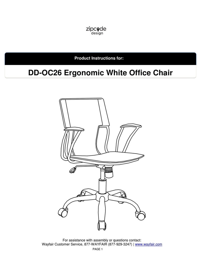 Wayfair zipcode design DD-OC26 Instruction sheet