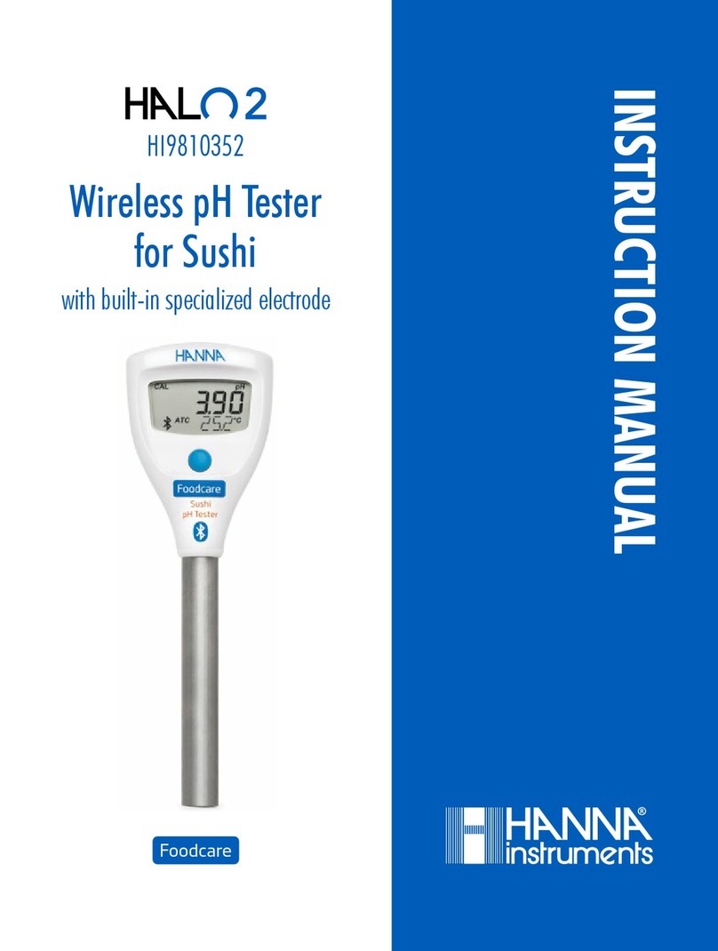 Hanna Instruments HALO2 HI9810352 User manual
