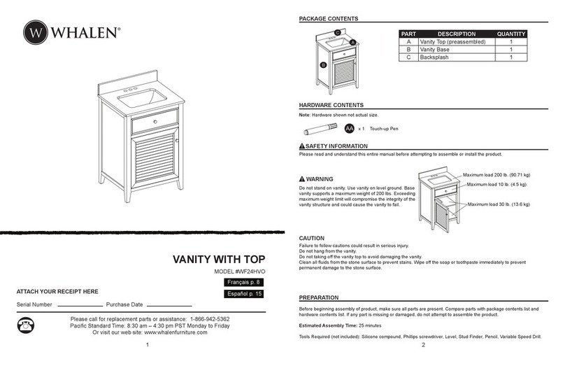 Whalen WF24HVO User manual Whalen WF24HVO User manual
