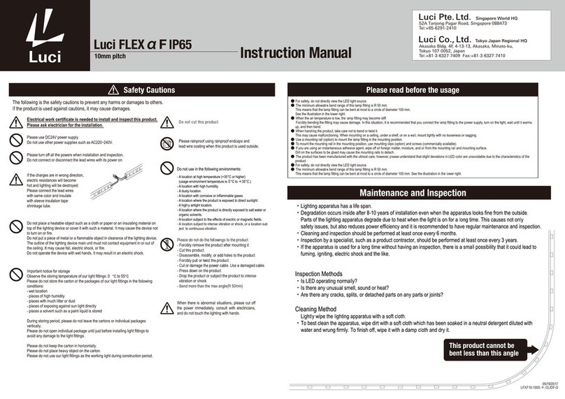 Luci FLEX a F IP65 instruction manual