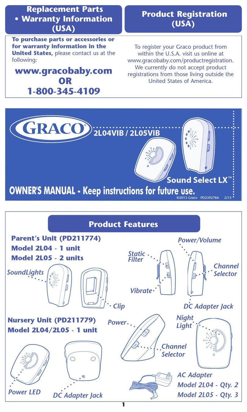 Graco Sound Select LX 2L04 User manual Graco Sound Select LX 2L04 User manual
