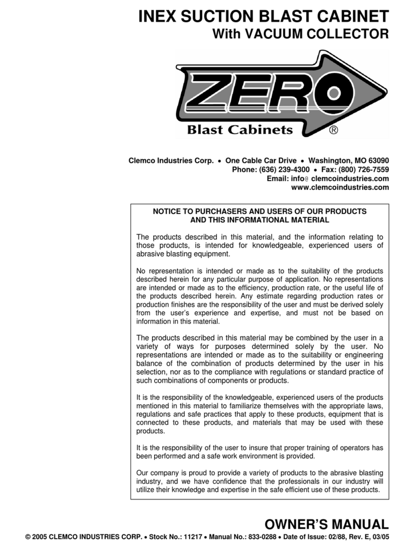 Clemco Zero User manual