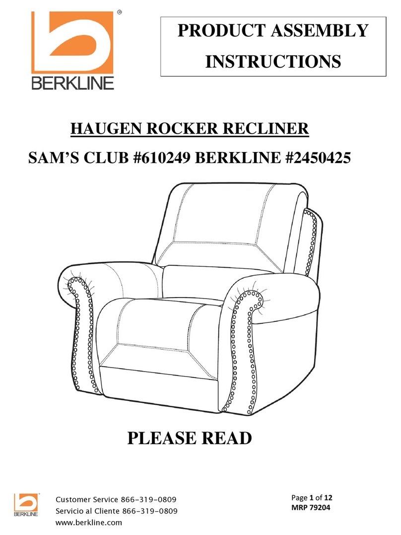 Berkline 610249 Product assembly instructions Berkline 610249 Product assembly instructions