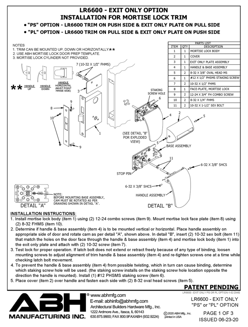 ABH LR6600 PS installation manual