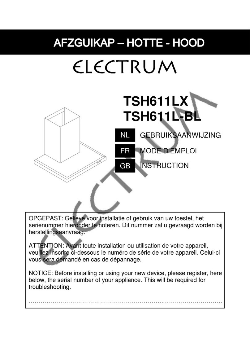 Electrum TSH611LX User manual