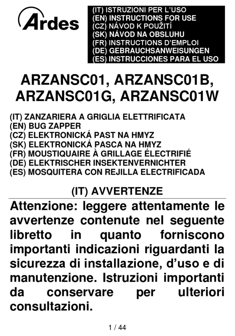 ARDES ARZANSC01 Instructions for use