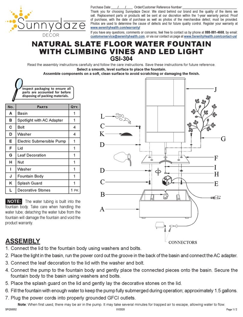 Sunnydaze Decor GSI-304 quick guide
