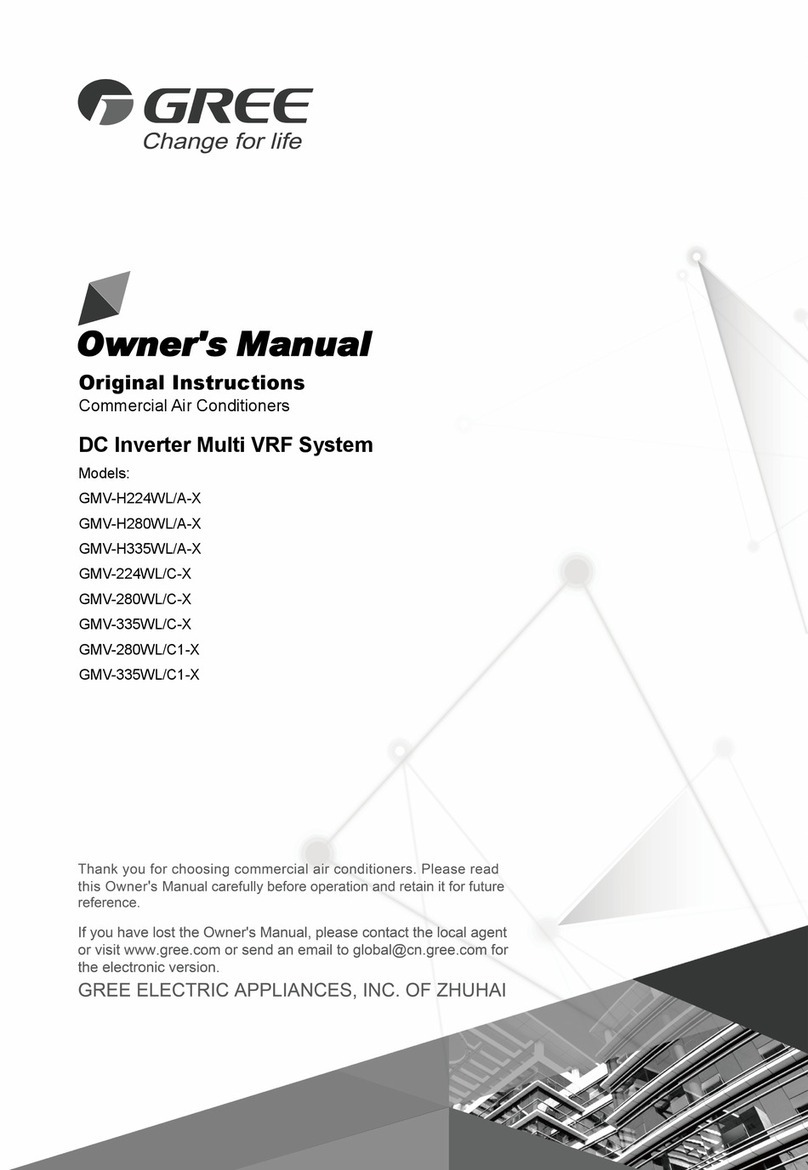 Gree GMV-280WL/C1-X User manual Gree GMV-280WL/C1-X User manual