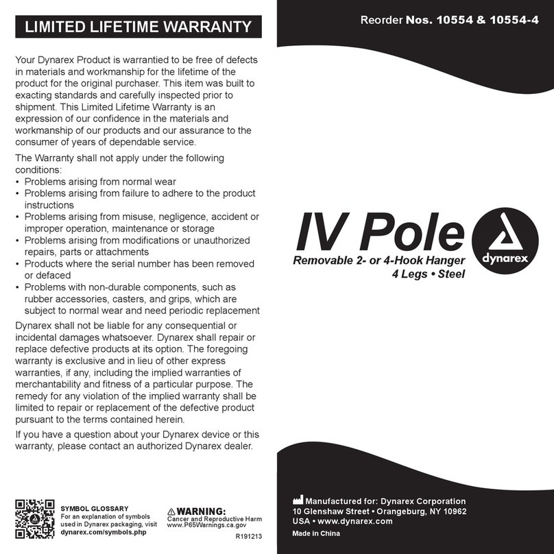 dynarex IV Pole User manual