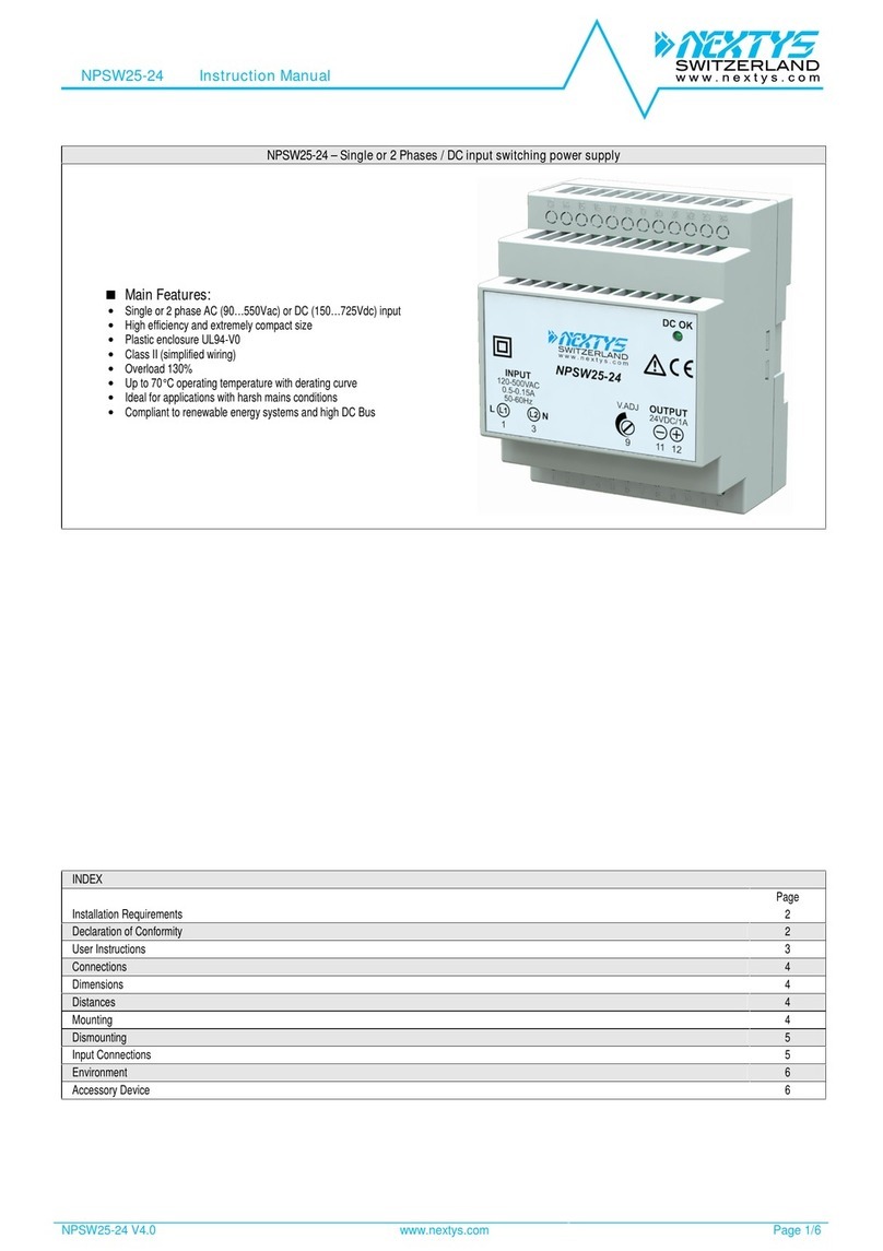 nextys NPSW25-24 installation manual