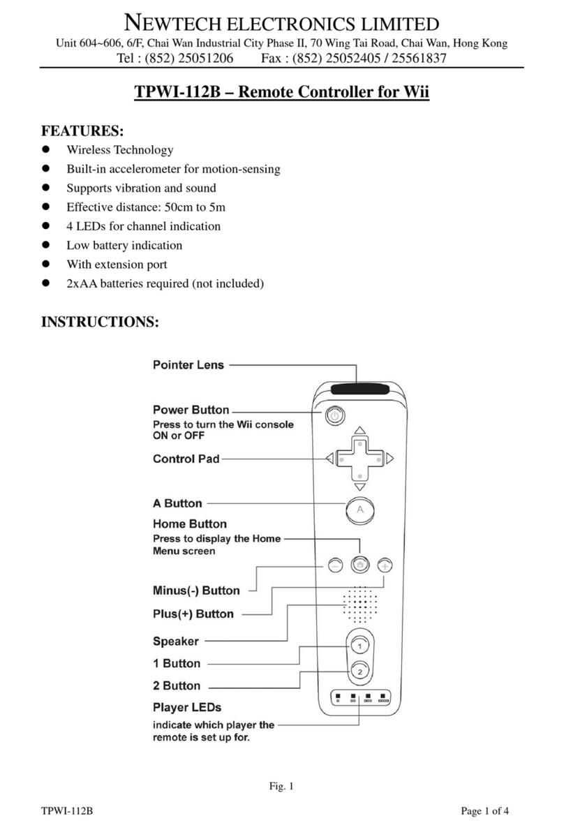 Newtech TPWI-112B instructions