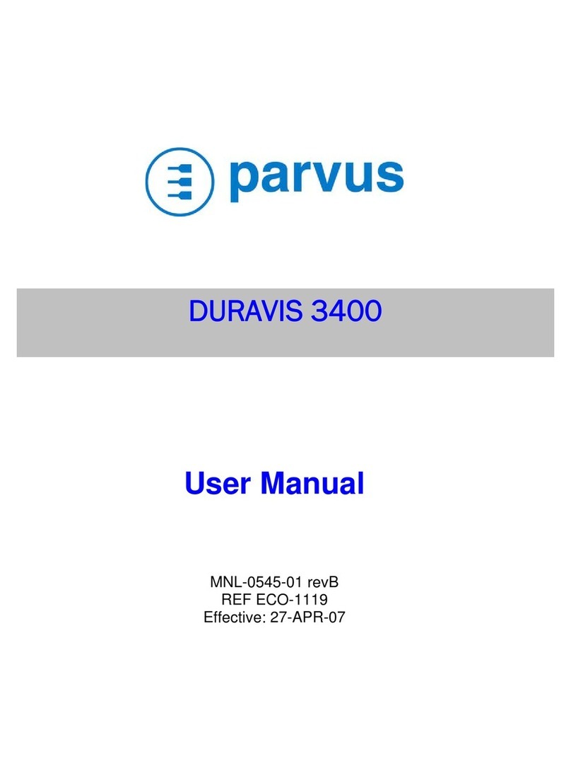 Parvus DURAVIS 3400 User manual