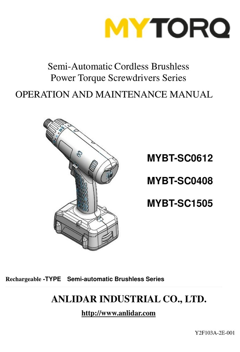 ANLIDAR MYTORQ MYBT-SC0612 Operation and maintenance manual