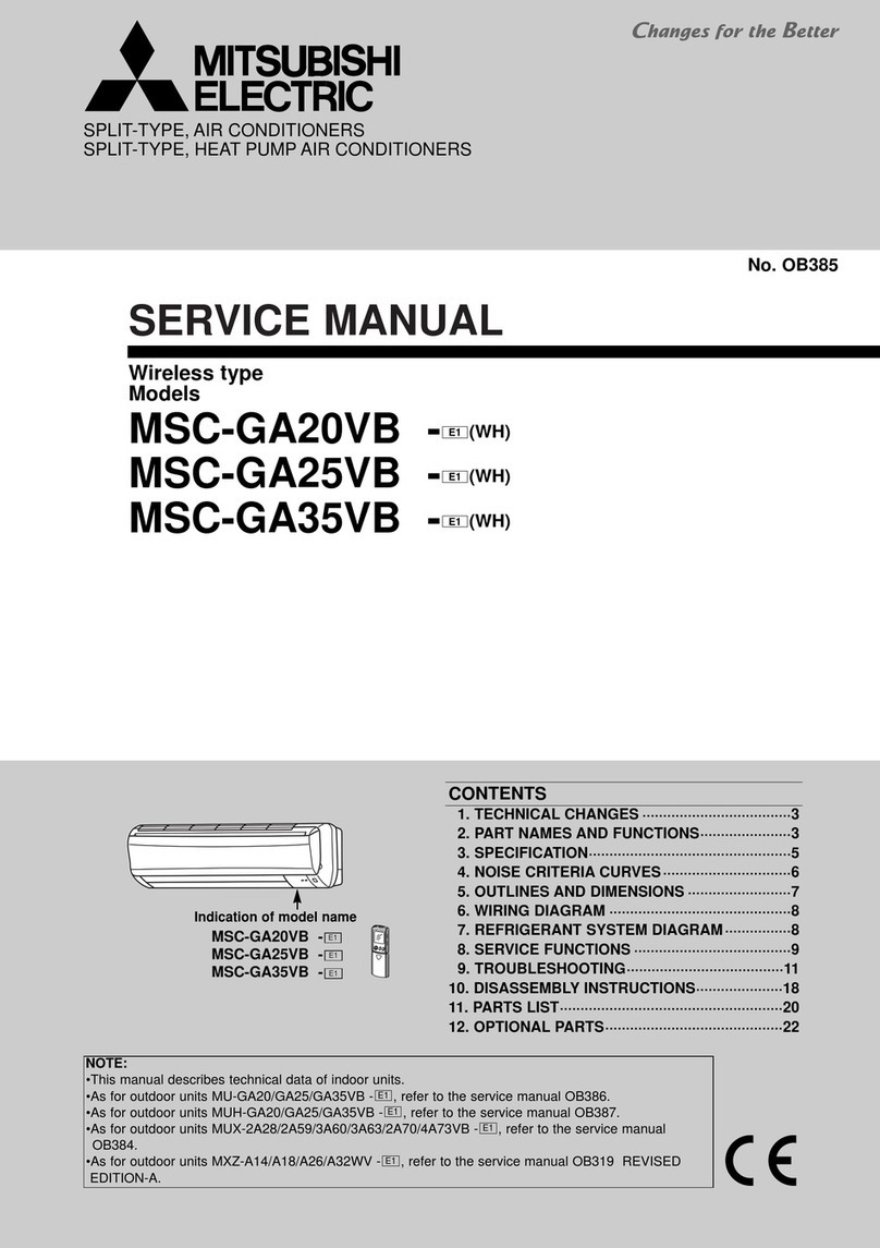 Mitsubishi Electric MSC-GA25VB-E1 User manual