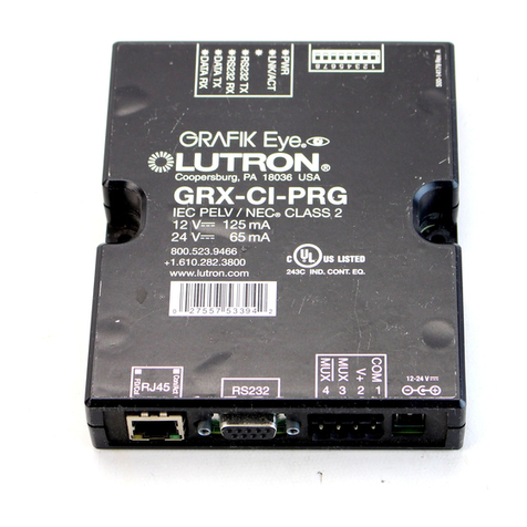 Lutron Electronics Grafik Eye GRX-CI-PRG User manual