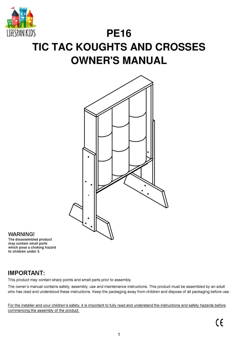 LifeSpan Kids PE16 owner's manual