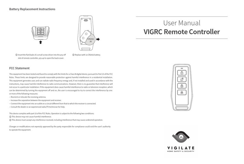 Vigilate VIGRC User manual