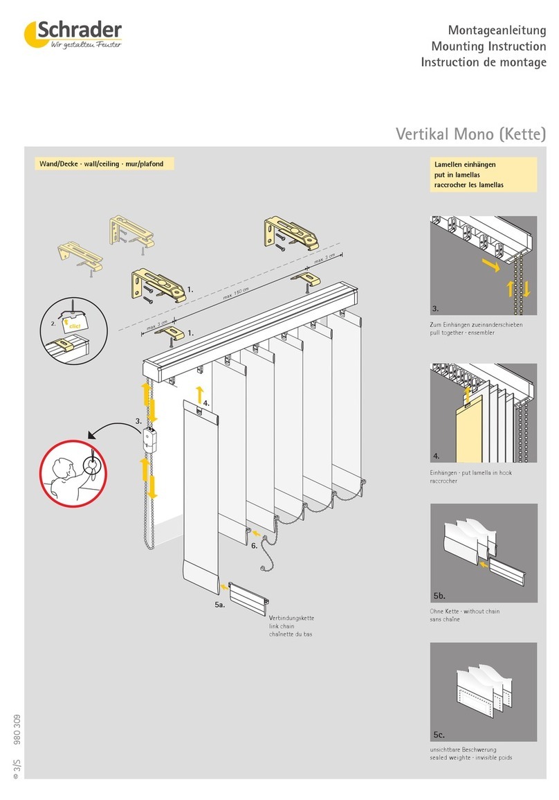 Schrader VERTIKAL MONO Mounting instruction