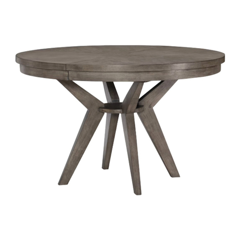 Legacy Classic Furniture ROUND TO OVAL PEDESTAL TABLE 9740-521 Assembly instructions