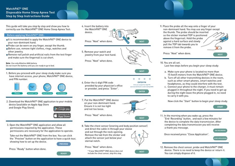 Itamar Medical WatchPAT Instruction guide