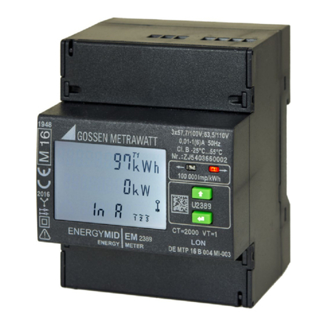 Gossen MetraWatt LonWorks ENERGYMID U228 W1 Series Interface description