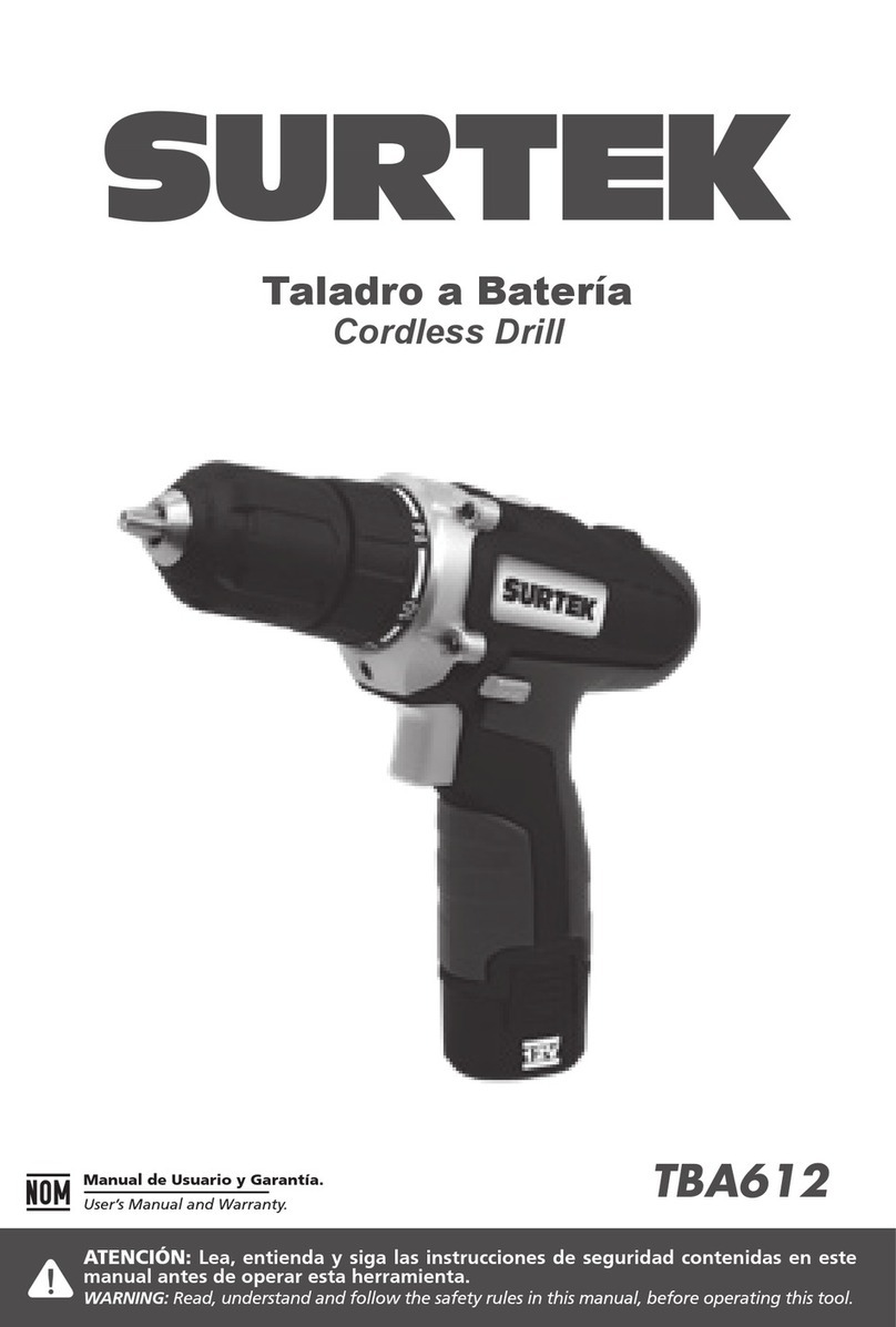 Surtek TBA612 User manual and warranty