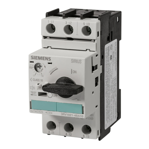 Siemens SIRIUS 3RV29 Series User manual