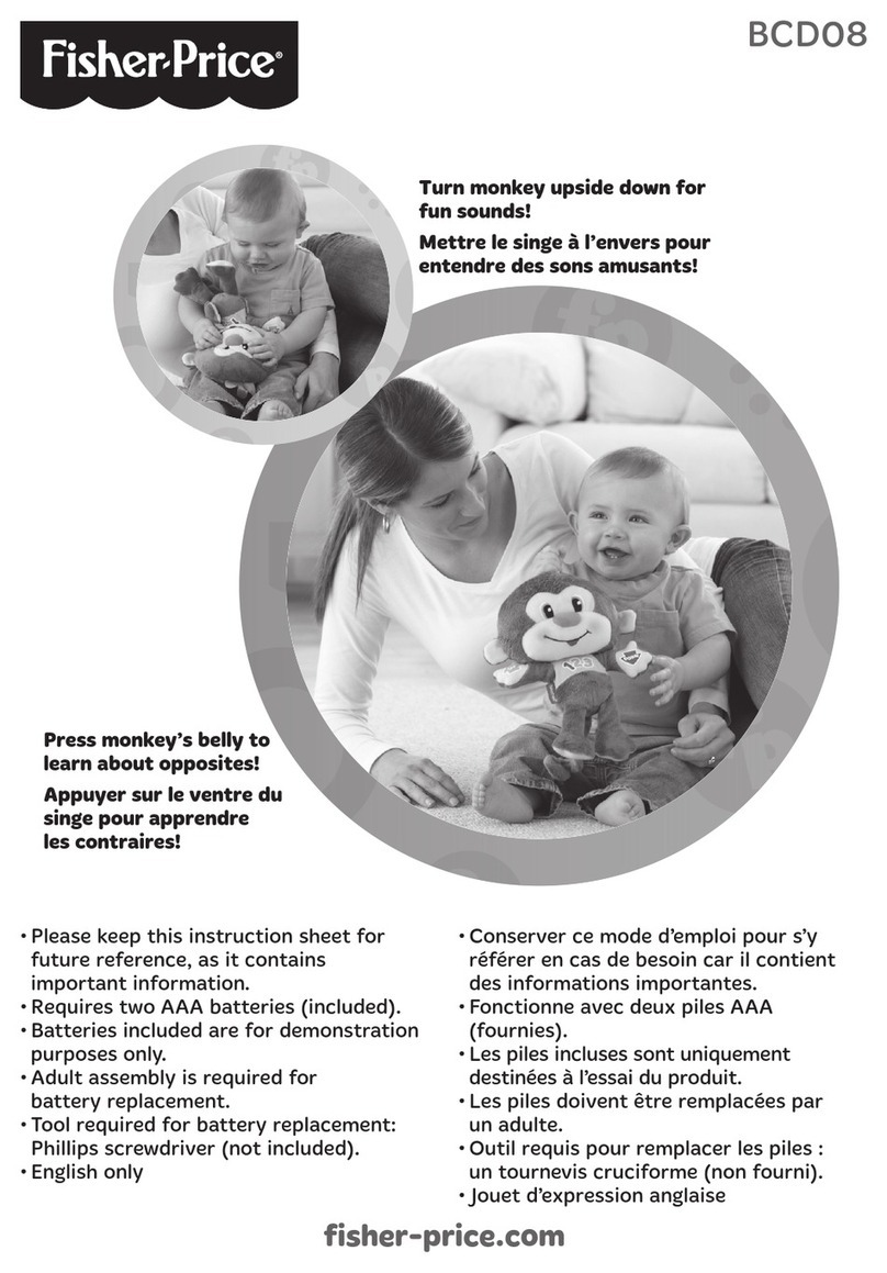 Fisher-Price Laugh & Learn BCD08 instruction sheet