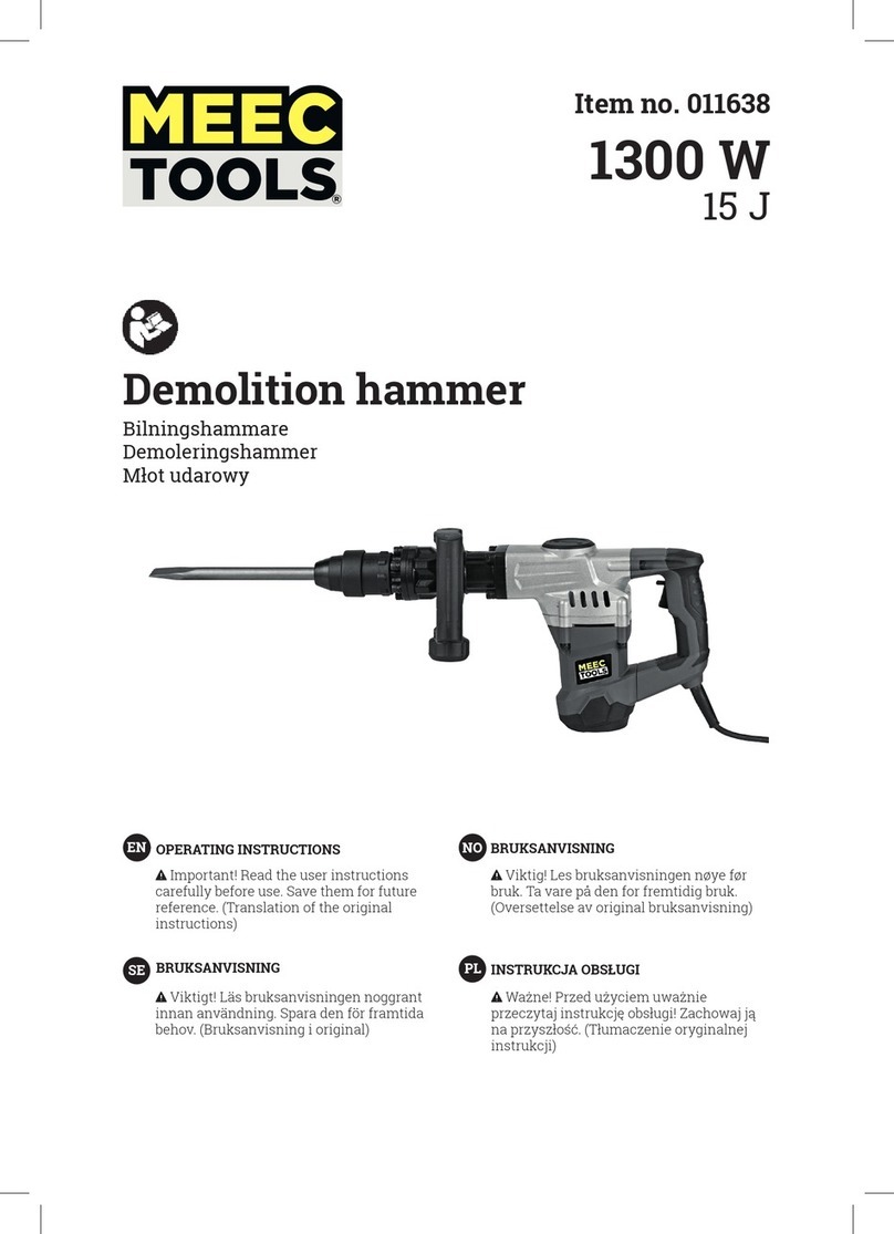 Meec tools 011638 User manual