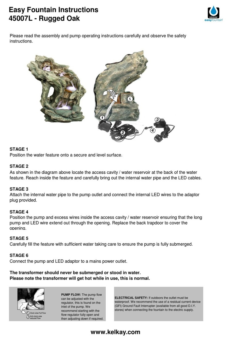 Kelkay Easy Fountain Rugged Oak User manual Kelkay Easy Fountain Rugged Oak User manual