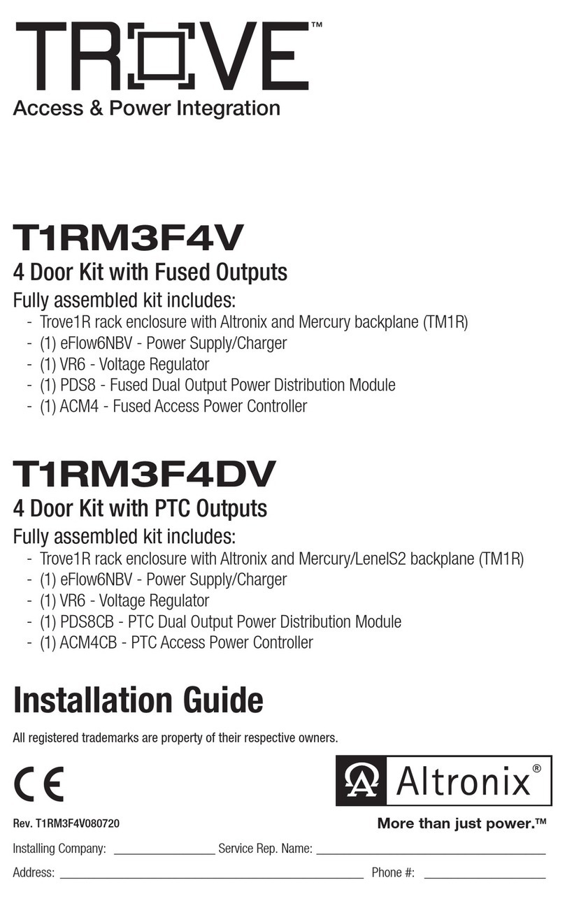 Altronix TROVE T1RM3F4V installation guide