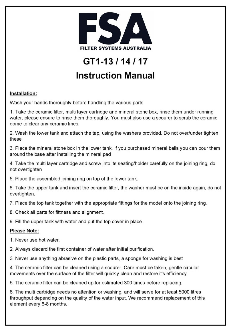 FSA GT1-13 User manual
